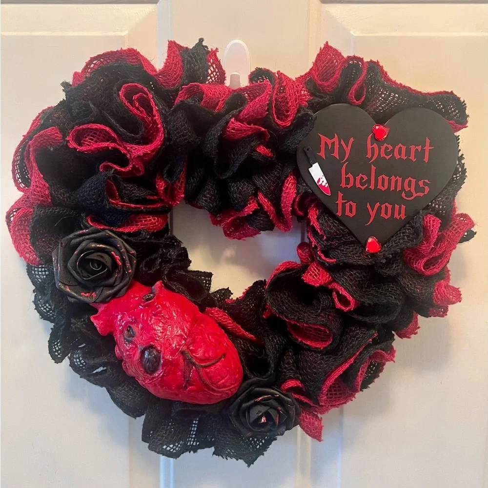Valentine’s Day Valloween Gothic Wreath